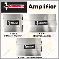 Mohawk MT Series MT120.2 2 Channel / MT240.4 4 Channel / MT500.1 Monoblock Power Amplifier Car Ampli