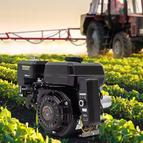 212cc 4-Stroke 7.5 HP Electric Start Horizontal Engine Go Kart Gas Engine Motor for Go-karts, Compre