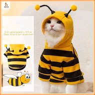 Cat and dog clothing/funny cat clothing/bee shaped cat and dog clothing/small dog and cat clothing w