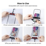 IP68 Waterproof Phone Pouch Transparent PVC with Lanyard for iPhone Samsung Beach Swimming