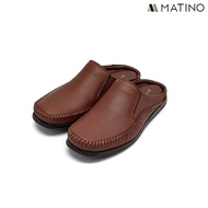MATINO SHOES รองเท้าชายลำลองเปิดส้นหนังแท้ รุ่น MC/S 1502M - BLACK/BROWN/TORO