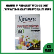 NEWMATE A4 FINE QUALITY PVC RIGID SHEET / NEWMATE A4 CADAR TEGAR PVC KUALITI HALUS