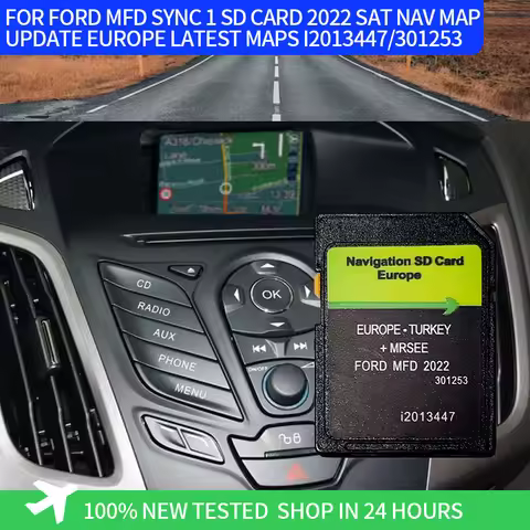 FOR 2022 FORD MFD SYNC 1 SD Card Maps Sat Nav Update SD Fiesta Focus KUGA, TRANSIT Europe Latest Map
