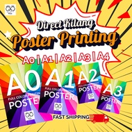 A0/A1/A2/A3 Poster Printing - 1 DAY SHIPPING