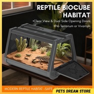 Reptile Biocube Habitat Reptile Enclosure Leopard Gecko Breeding Box Reptile Terrarium Plant Vivariu