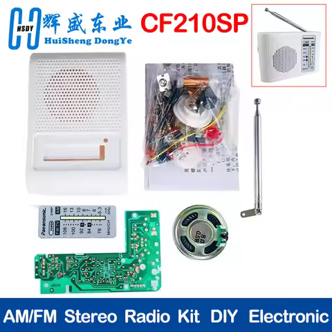 CF210SP AM/FM Stereo Radio Kit DIY Electronic Assemble Set Kit For Learner July DropShip DIY laborat