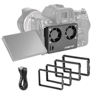 Camera Video Dual Cooling Fans Built-in Battery with Magnetic Case for Sony A7M4 A7cII A7c A7S3 ZV-1