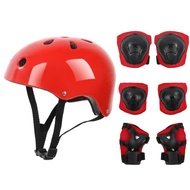 7-piece children's skating riding protective gear skateboard roller skating helmet knee pads elbow pads elbow pads set