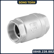 Van Một Chiều Lò Xo Inox Luppe 1 Chiều Inox 304 Phi 21 27 34 42 49 60