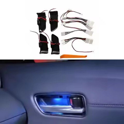 Car LED Door Bowl Atmosphere Light Door Bowl Handle Frame Light for Toyota Corolla Cross/corolla alt