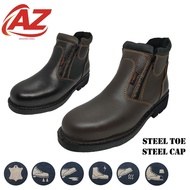 1707 READY STOCK safety shoes safety boots kasut boots lelaki black brown heavy duty working shoes s