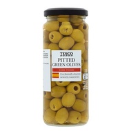 Tesco Pitted Green Olives 340g
