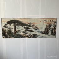 Embroidery Golden Silk Painting Home Embroidery Antique Play Core Banner Decorative Painting Welcome