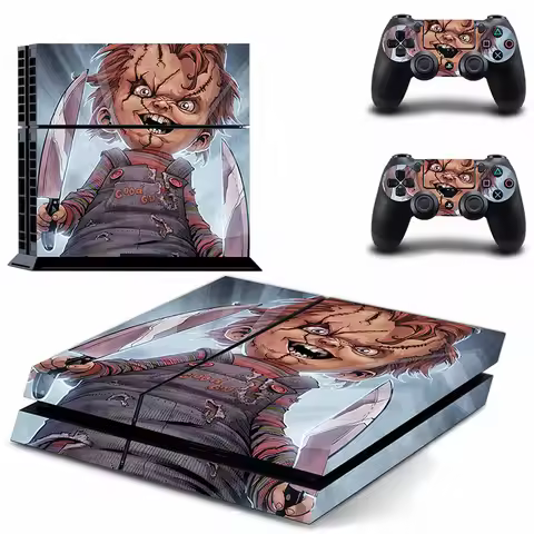 Chucky PS4 Stickers Play station 4 Skin Sticker Decals For PlayStation 4 PS4 Console & Controller Sk