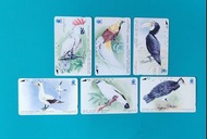 印尼電話卡(雀鳥)。一套六張