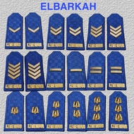 Rank of Pdu Ministry of Transportation Metal Embossed Groups 2A, 2B, 2C, 2D, 3A, 3B, 3C, 3D, 4A, 4B 