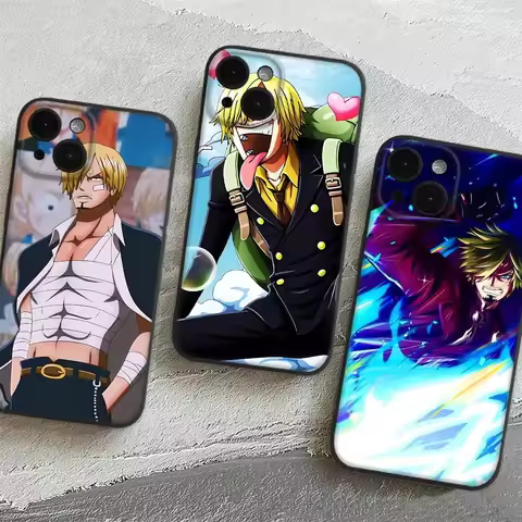 Anime O-One P-Piece Vinsmoke Sanji Phone Case For Apple iPhone 17 16 Pro Max 15 Pro Max 14 13 12 11 