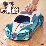 [Quick Shipment] 0 Children Inertial Toy Car Year Old Baby Pull Back Drift Car Police Car to Year Ol