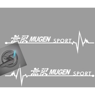 (Ready Stock) S542# 2pcs Heartbeat MUGEN Sport Vinyl Decal Sticker