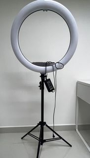 坐地補光燈 直播腳架 打光燈 連3個電話架