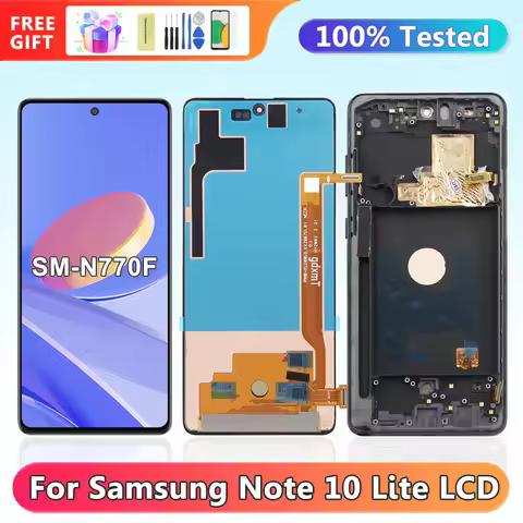 Assembly AMOLED Screen for Samsung Galaxy Note 10 Lite Lcd Display Digital Touch Screen samsung note