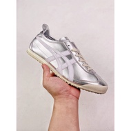 ASICS Onitsuka Tiger Mexico 66 A Original Shoes - Silver Super Soft Leather