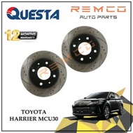 TOYOTA HARRIER MCU30 ACU30 GSU30 - QUESTA FRONT BRAKE DISC ROTOR (COATED/SLOTTED/DRILLED) RACING PER