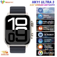 Upgrade Hk11 Ultra 3 SmartWatch 2026 2GB ROM AI ROBOT AMOLED Network 49mm G-Sensor ChatGPT NFC Compa