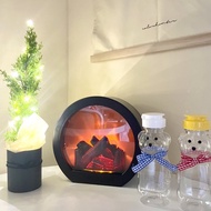 |7pupu INS Fireplace Atmosphere Night Light Electronic Invoice// Christmas Gift Exchange First Choic