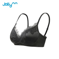 Jollynn Joy Satin Lace Soft Support Bra เสื้อชั้นใน เนื้อผ้าซาตินประดับลูกไม้ โครงเจลนุ่มยกกระชับดั