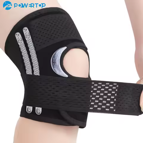 Knee Brace with Side Stabilizers,Breathable Adjustable Knee Support for Meniscus Tear Knee Pain ACL