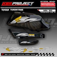 WIN 100 COOL PREMIUM TRANSPARENT STRIPING STICKERS HONDA RACING 46 VARIATION LINES ALREADY CUT