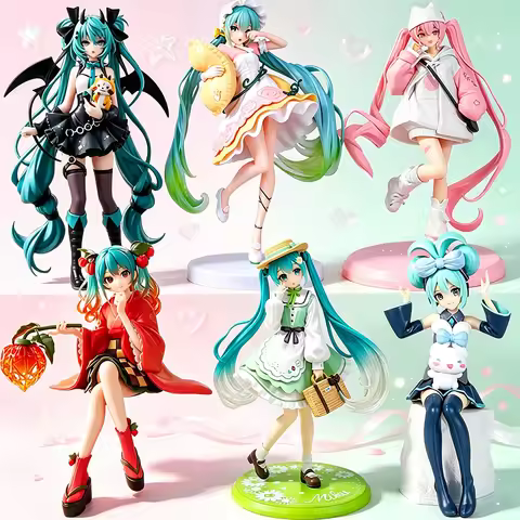 Animation Hatsune Miku Handmade Pastoral Hatsune Miku Guards Hatsune Miku PVC Model Anime Decoration