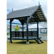 bina gazebo pergola laman saiz 8x8 kaki