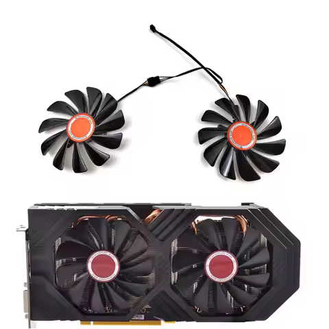 2pcs/set FDC10U12S9-C CF1010U12S 95mm RX580 RX590 GME GPU Video Card Cooler fan For XFX RX 590 580 V