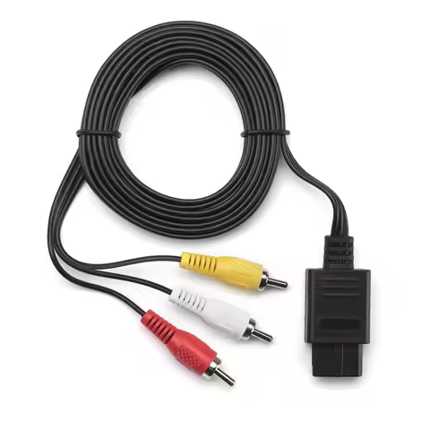 For NS64 Audio TV Video Cord AV Cable To RCA For Super For Nintendo For GameCube For N64 For SNES