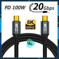 [ 20Gbps ] Dây Cáp Sạc Nhanh PD 100W 20V USB 4 Type C 3.2 thunderbolt 20Gbps 8K 4K 60Hz Thunderbolt 