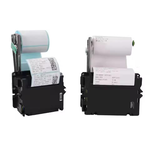 HSPOS K25 58mm Embedded Kiosk Printer Auto Cutter 100mm/s USB RS232 TTL 12V-24V Paper Near-End Mount