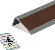 5×2.5CM Rubber Bond Stair Edge Protector (Pack of 10) 393.7in Anti-Slip Stair Corner Trim Rubber Str