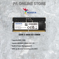 ADATA 16GB 4800MHz DDR5 SO-DIMM Notebook RAM