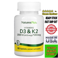 Vitamins D3 & K2, 90 Tablets