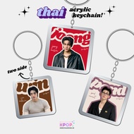 THAI ACTOR ACRYLIC KEYCHAIN THAILAND SQUARE KEYRING ACTOR/