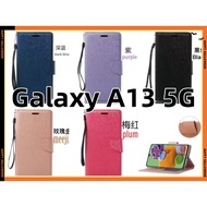 Samsung Galaxy A13 5G Phone Case Silk Pattern Side Flip Leather A13 A136B