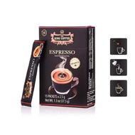 2 hộp  Cà Phê Đen Hòa Tan Espresso KING COFFEE - Hộp 15 gói x 2.5g
