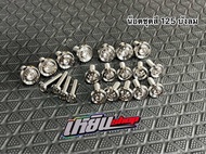 น็อตชุดสี w 125 บังลม SR 125 LED กลึงมือ งานสวย ⚡สินค้าขายดี⚡#น็อตชุดสีwave