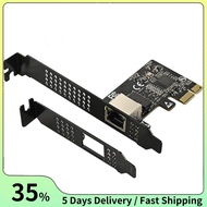 5GB PCIE Network Card PCI Express X1 to RJ45 Gigabit Ethernet Service Network Card 10/100/1000M/2.5G