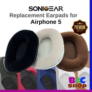 1 Pair Sonicgear Airphone 5 Replacement Soft Velour Earpad Earmuff Cushion Ear Pads