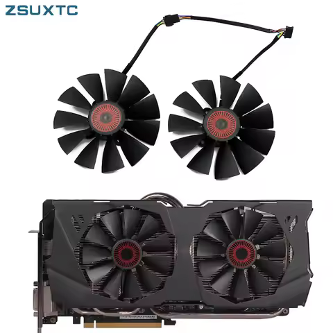 95MM FD10015H12S 0.55A 5Pin GTX980 980Ti Cooler Fan For ASUS STRIX GTX 970 980 780 TI R9 380 Graphic