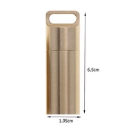 Waterproof Pill Box Case Holder Container Metal Capsule H2X0 F4I7 S8N3 I8W1 Bottle Keychain Tra V4R1