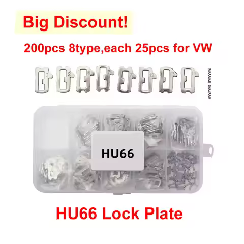 200pcs/lot HU66 Lock Plate Car Lock Repair Accessories Car Lock hu 66 Reed Plate for VW M094 8 Type 